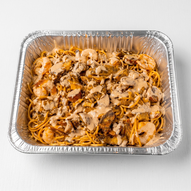 Three Meat Spaghetti.