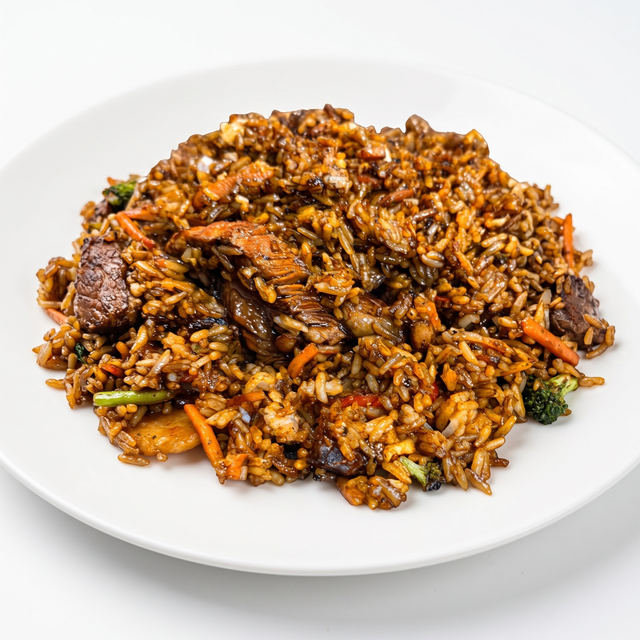 Jerk Chicken and Steak Hibachi.