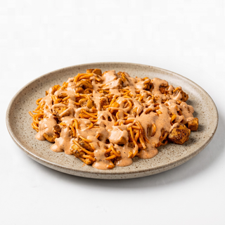 Haitian Jerk Chicken Spaghetti Silver Pan Upgrade